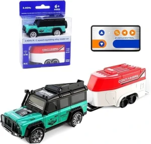 Mini Alloy Off-Road RC Car for Kids 6+  Remote Control Car Toys Strip Lights, 2.4Ghz, USB Rechargeable – Ideal Festive Gift for Kids