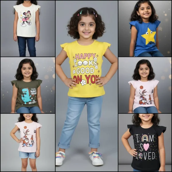 Girls Printed T-Shirt for Kids