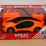 orange smoke car