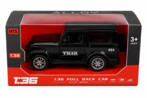 Thar Alloy Model Toy Car For Kids 1:36 Scale with Pull Back Action | Openable Doors Mini Jeep SUV Model Vehicle