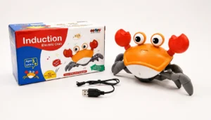 Crawling Crab Baby Toy – Smart Sensor Musical Tummy Time with Led Lights