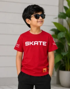 Kids Round Neck T-Shirt for Unisex Half Sleeves | Rich Ultra Soft Fabric Comfortable Stylish