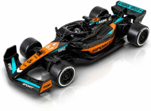 Top Racing F1 Sport Die-Cast Formula Racing Car Toy, No. 67, Black and Orange