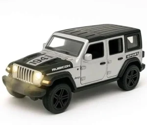 Rubicon Toy Car 1:36 Scale Die-Cast Metal Model | Off-Road SUV with Pull Back Action