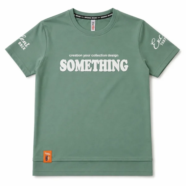 something printed sage green