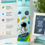 Aqua green space bottle