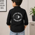 black shirt back graphic design