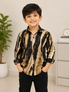 Boys Premium Abstract Print Full Sleeve Shirt