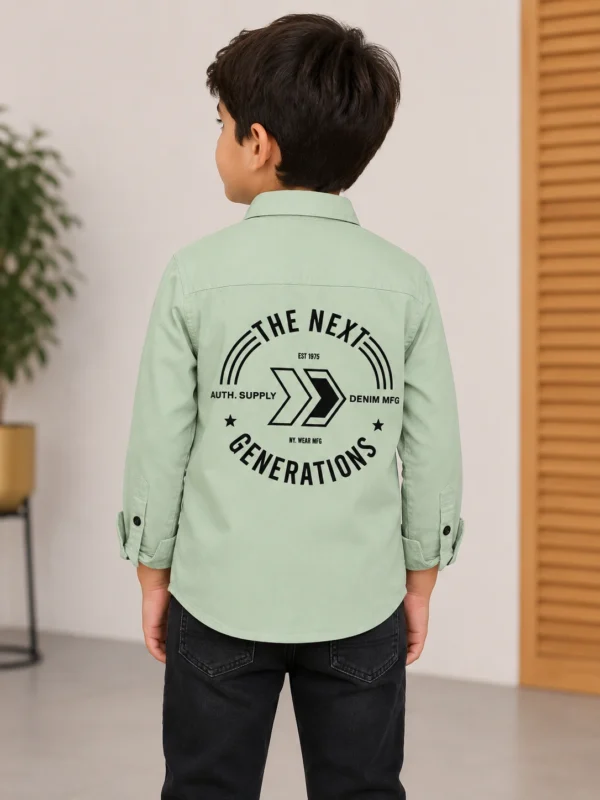 green shirt back