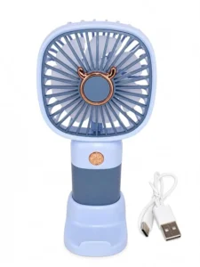 Mini USB Rechargeable Desktop Fan, Portable Table Fan with USB Charging Cable