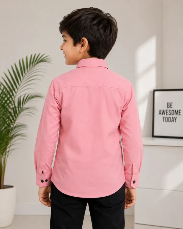 pink shirt backside