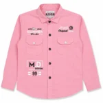 pink shirt front