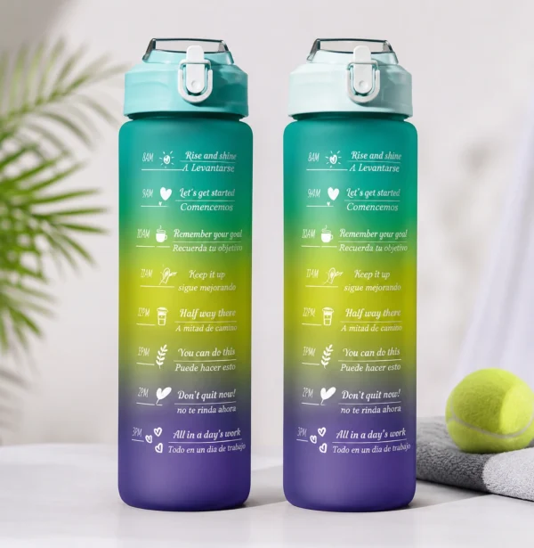 rainbow color bottle