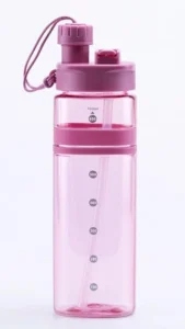 2 in 1 water bottle open mouth and straw sipper Cool Unbreakable Bottle Bpa Free